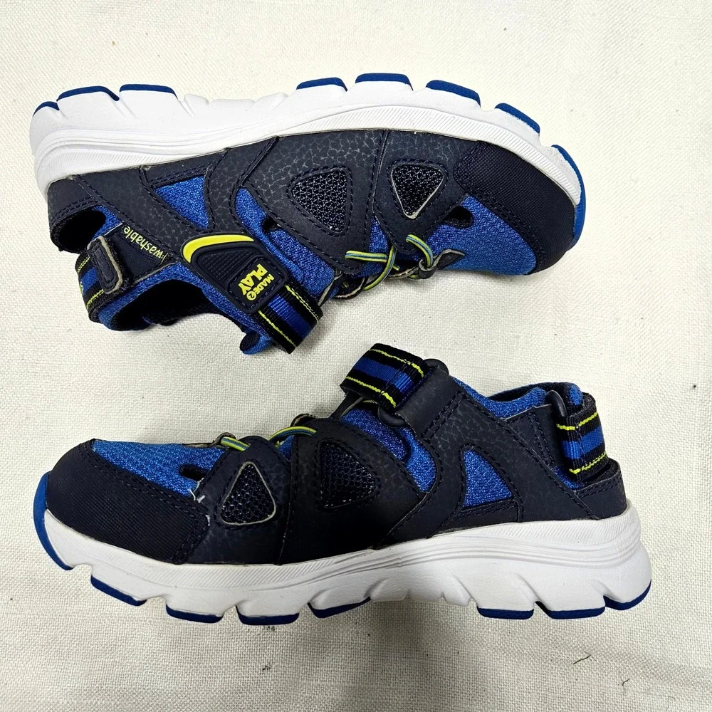 Stride Rite Made 2 Play Boys 13 Blue Water Sandals‎ Hybrid Sneakers Washable